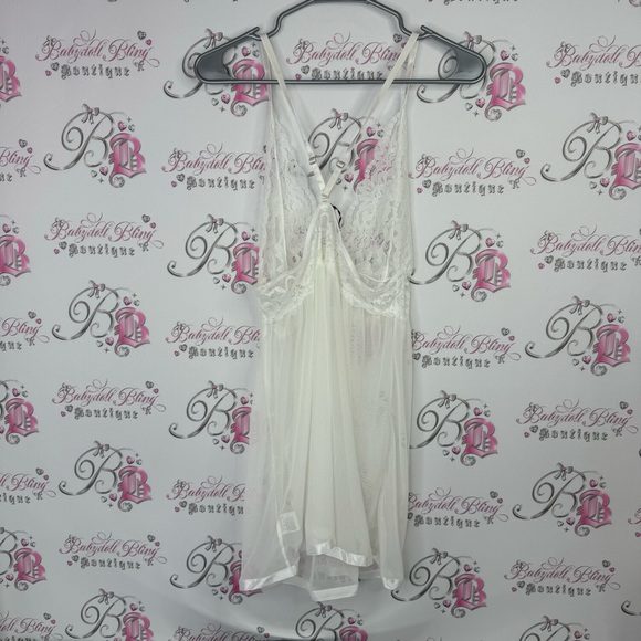 Avid love babydoll mesh tank top style dress see through sexy lingerie coquette - Picture 2 of 10